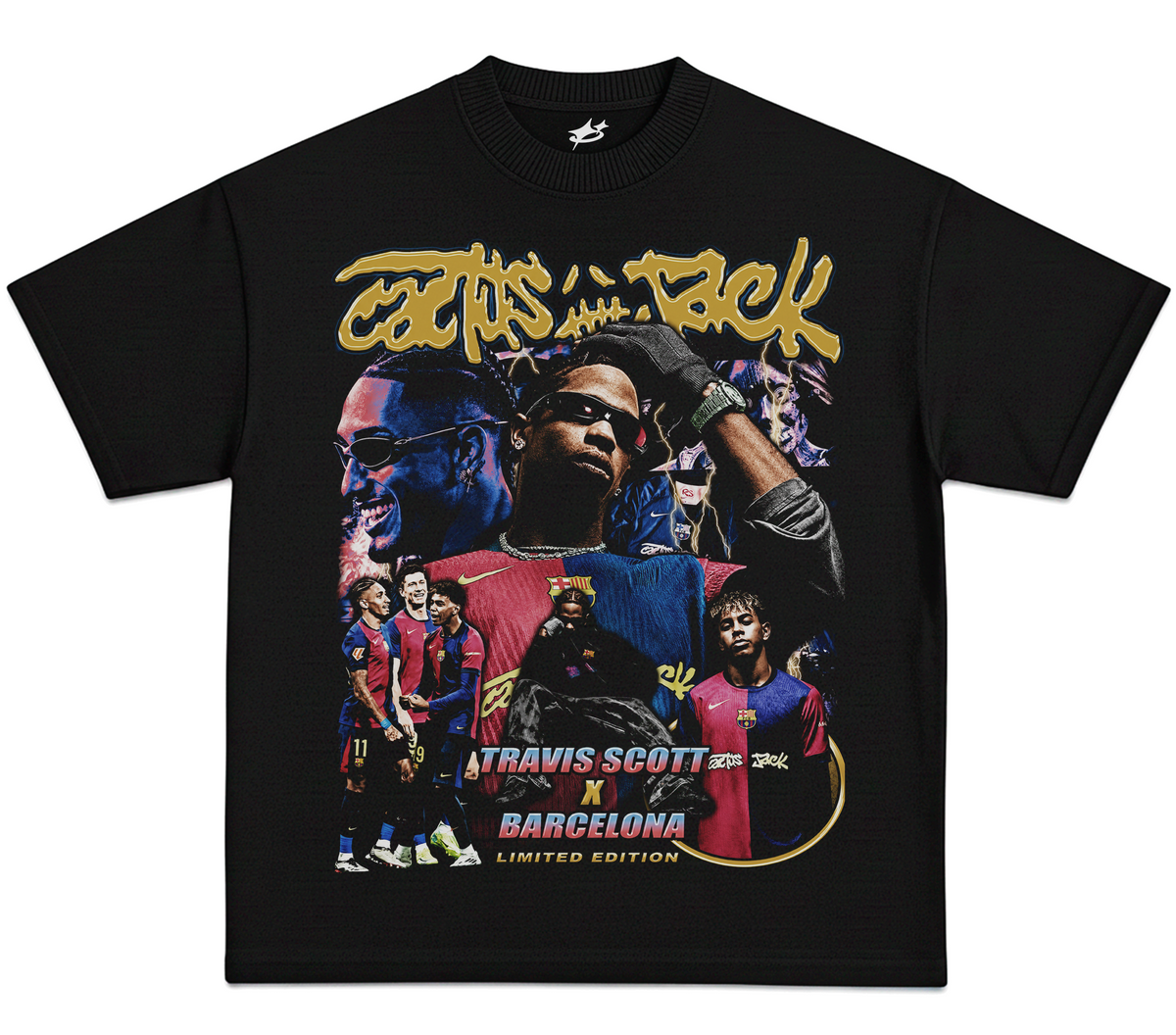 Camiseta Oversized Cactus Jack - Barcelona